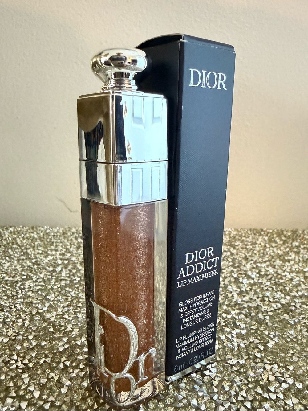 Dior Women NEW Addict Lip Maximizer 045 Shimmer Hazelnut Bronze Gloss